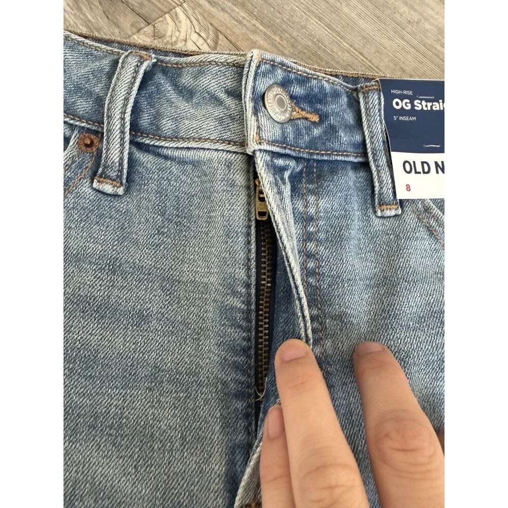 Old Navy NWT High Rise OG Straight Denim Shorts Size 8